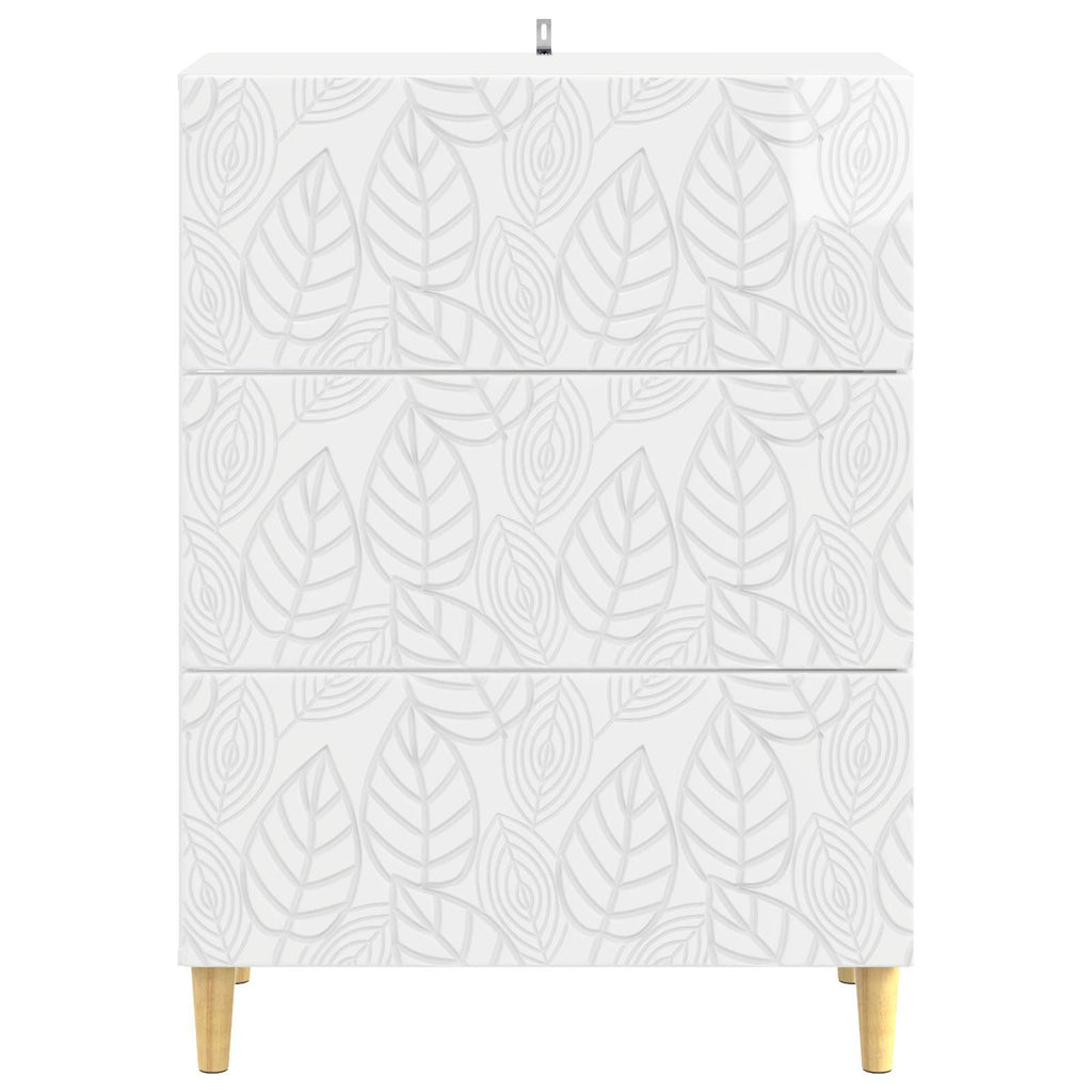 Cajonera Blanco Brillante 66 x 34,5 x 90 cm