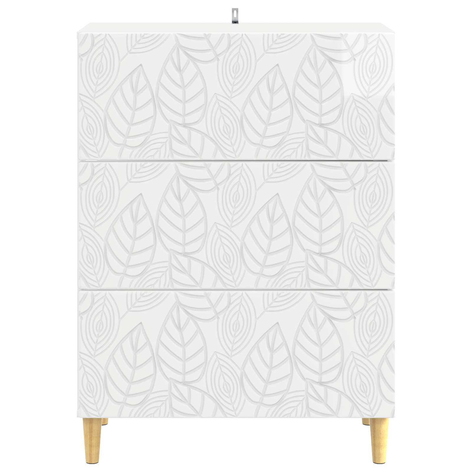 Cajonera Blanco Brillante 66 x 34,5 x 90 cm