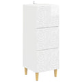 Cajonera Blanco Brillante 33 x 34,5 x 90 cm