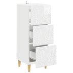 Cajonera Blanco Brillante 33 x 34,5 x 90 cm