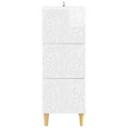 Cajonera Blanco Brillante 33 x 34,5 x 90 cm
