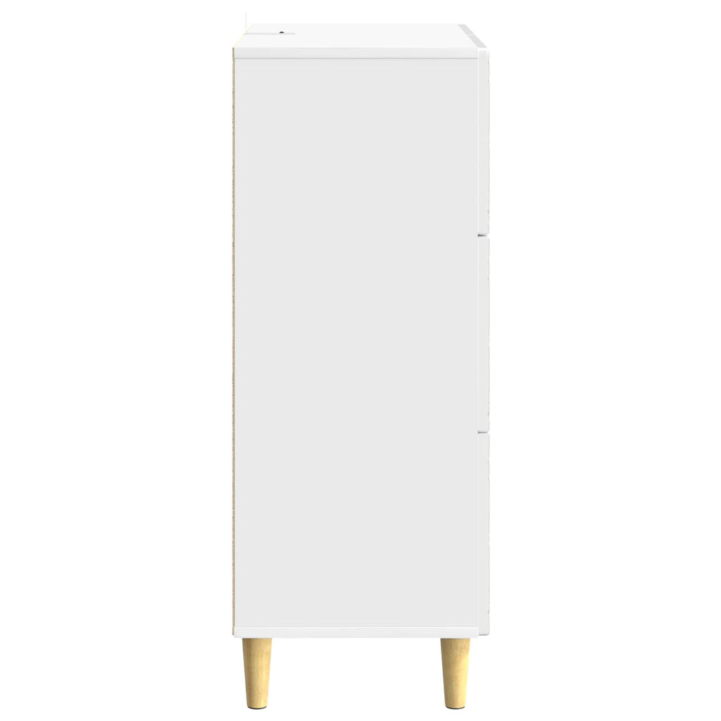 Cajonera Blanco Brillante 33 x 34,5 x 90 cm