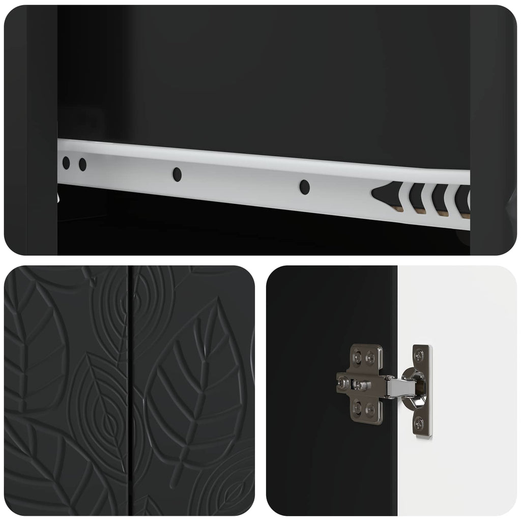 Aparador Negro 66 x 34,5 x 90 cm Madera de ingeniería