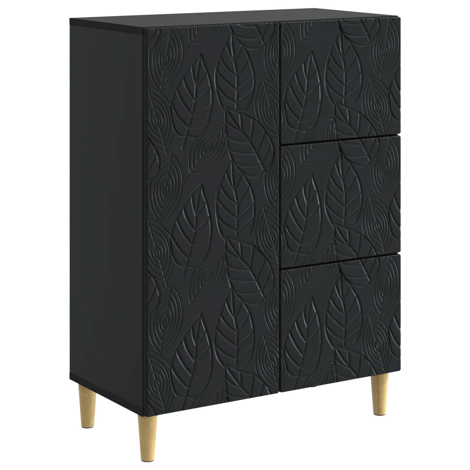 Aparador Negro 66 x 34,5 x 90 cm Madera de ingeniería