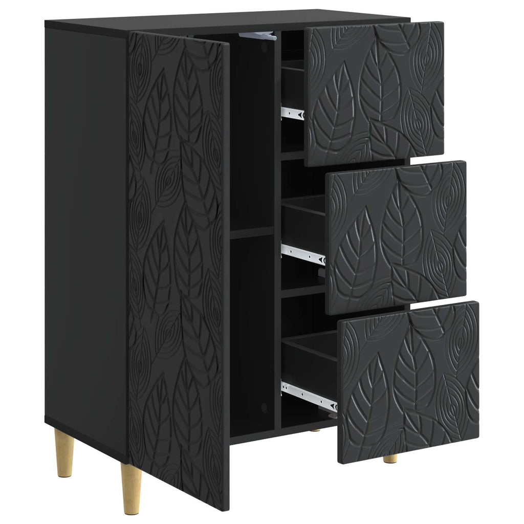 Aparador Negro 66 x 34,5 x 90 cm Madera de ingeniería