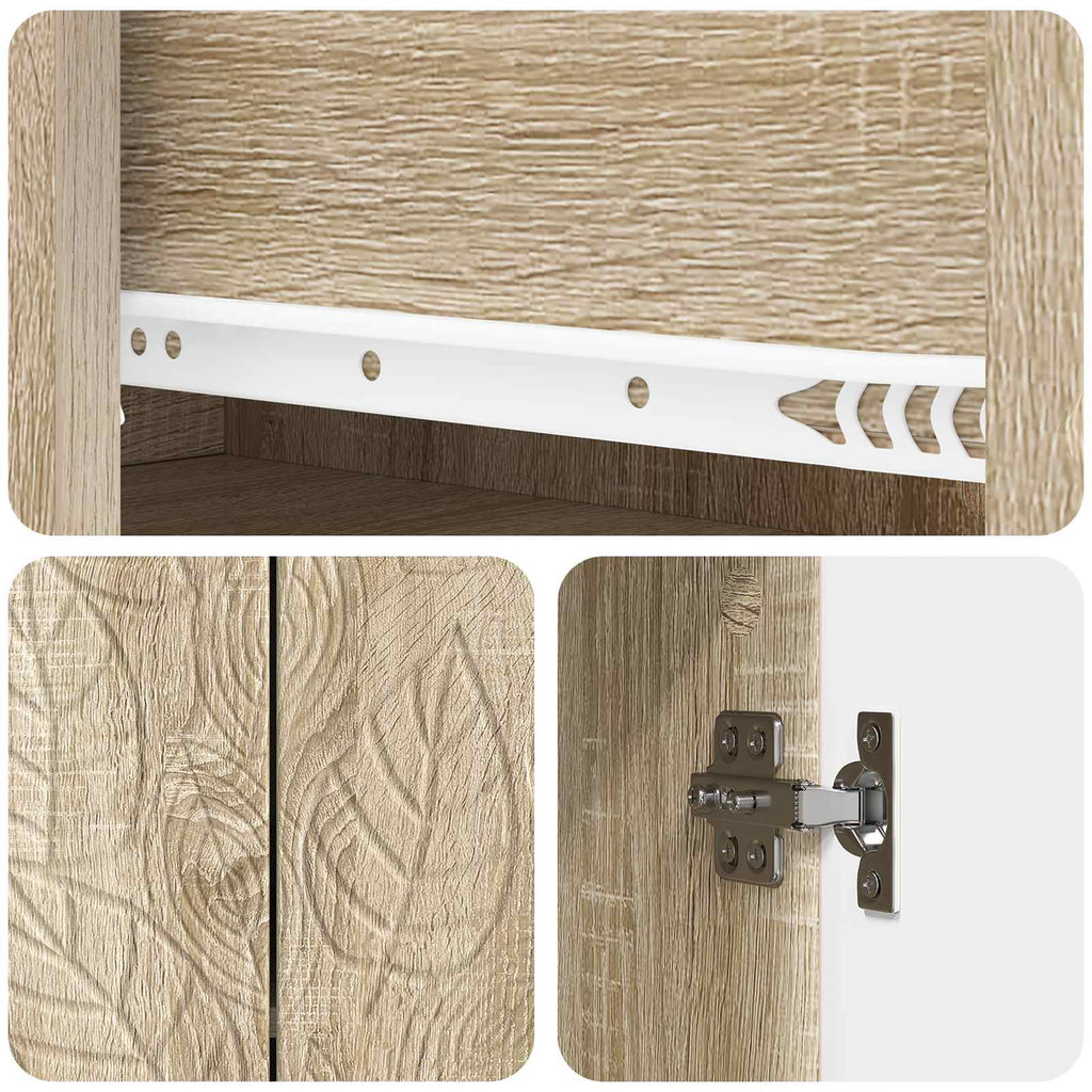 Aparador Roble Sonoma 66 x 34,5 x 90 cm Madera de ingeniería