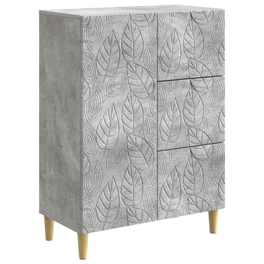 Aparador Gris Hormigón 66 x 34,5 x 90 cm Madera de ingeniería