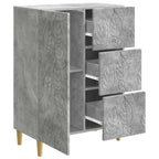Aparador Gris Hormigón 66 x 34,5 x 90 cm Madera de ingeniería