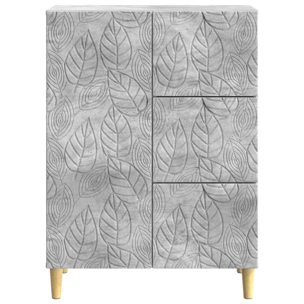 Aparador Gris Hormigón 66 x 34,5 x 90 cm Madera de ingeniería