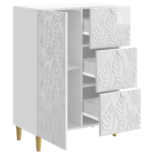 Aparador Blanco Brillante 66 x 34,5 x 90 cm