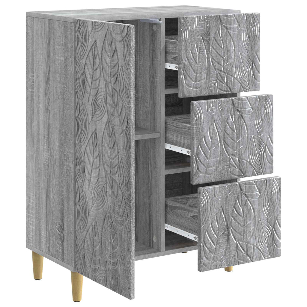 Aparador Sonoma gris 66 x 34,5 x 90 cm Madera de ingeniería