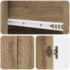 Aparador Roble Artesanal 66 x 34,5 x 90 cm Madera de ingeniería