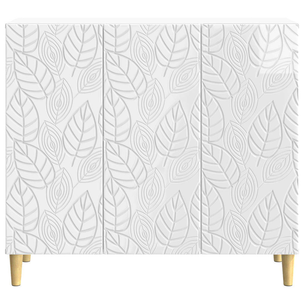 Aparador Blanco Brillante 89 x 34,5 x 80 cm