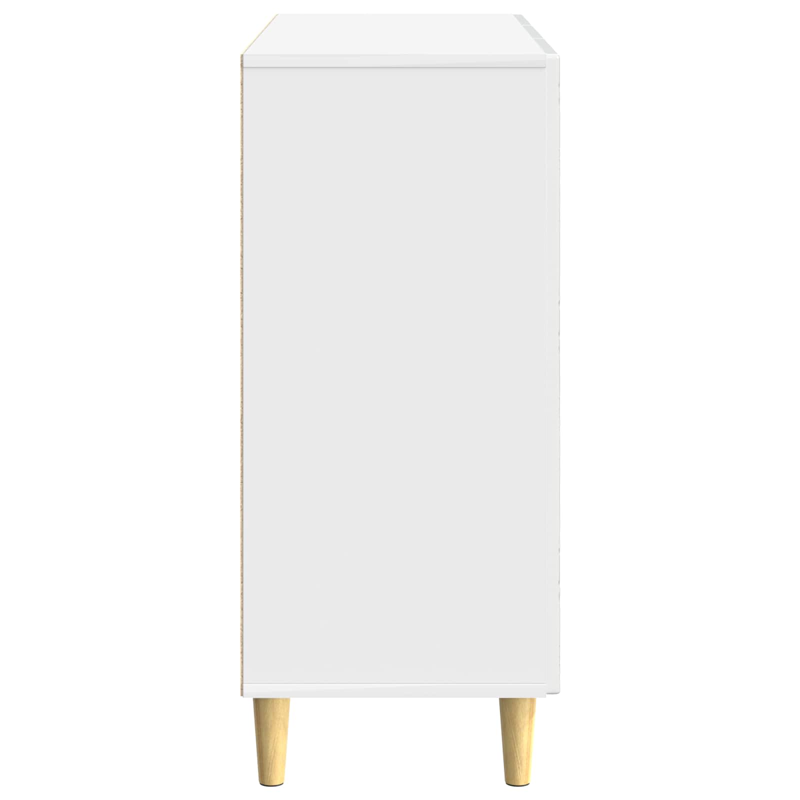 Aparador Blanco Brillante 89 x 34,5 x 80 cm