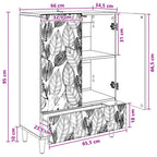 Aparador Blanco Brillante 66 x 34,5 x 95 cm