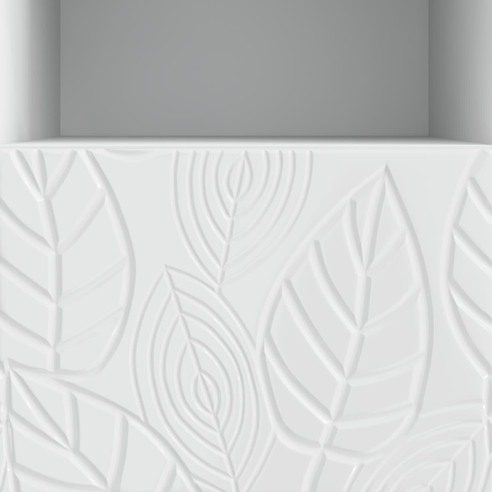 Mueble de TV 102 x 34,5 x 50 cm Blanco Brillante