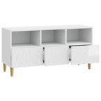 Mueble de TV 102 x 34,5 x 50 cm Blanco Brillante