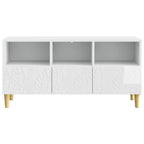 Mueble de TV 102 x 34,5 x 50 cm Blanco Brillante