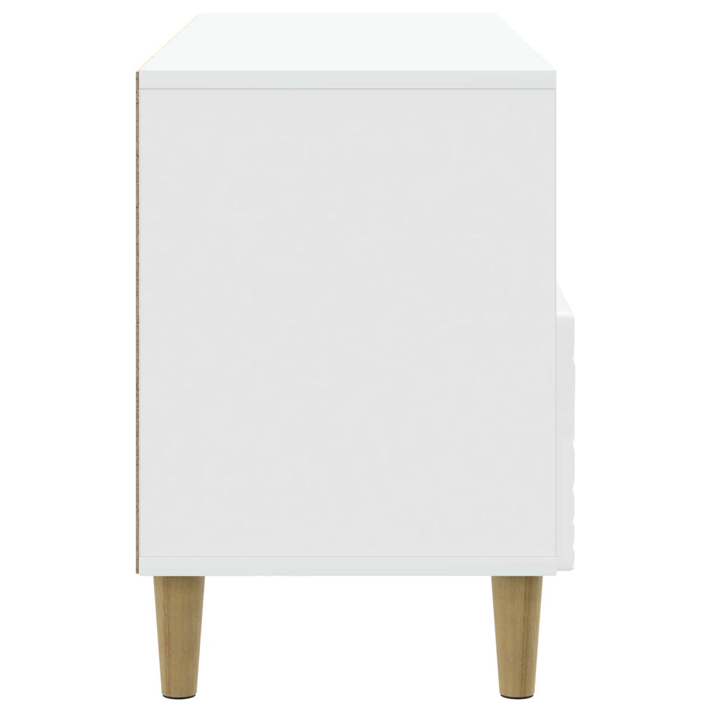 Mueble de TV 102 x 34,5 x 50 cm Blanco Brillante