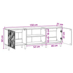 Mueble de TV 150 x 31 x 50 cm Blanco Brillante