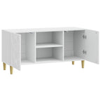 Mueble de TV 102 x 34,5 x 50 cm Blanco Brillante