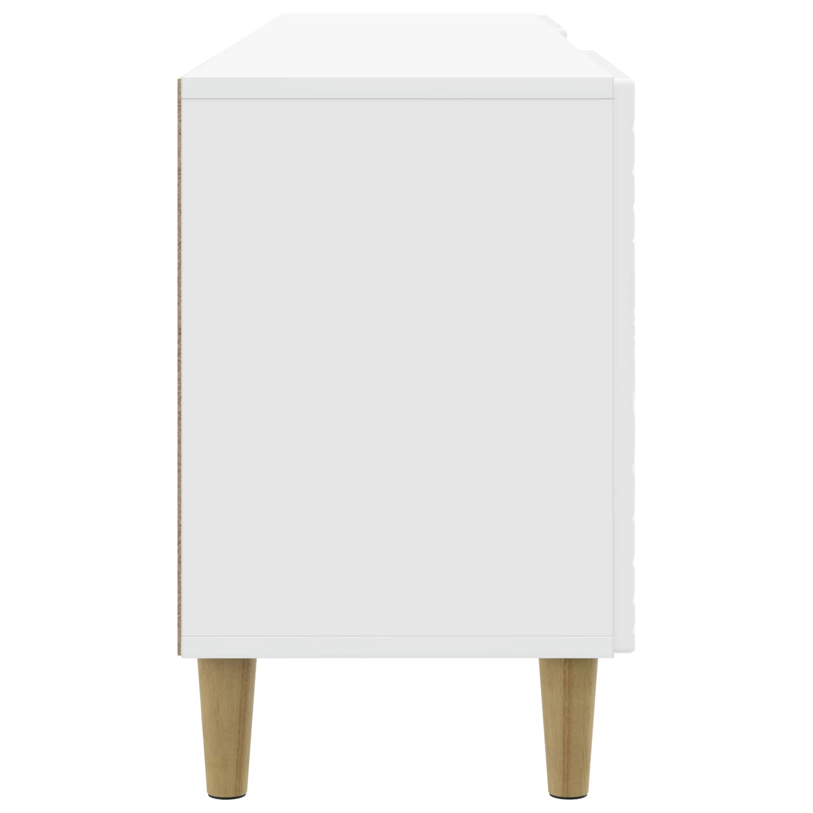 Mueble de TV 102 x 34,5 x 50 cm Blanco Brillante