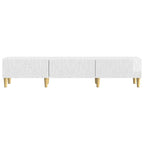 Mueble de TV 147 x 34,5 x 30 cm Blanco Brillante