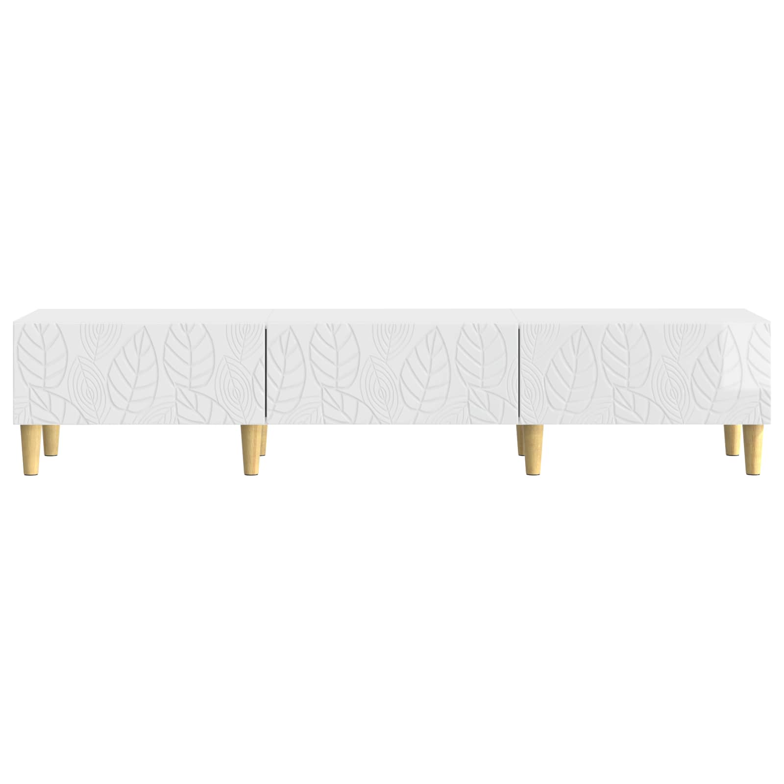 Mueble de TV 147 x 34,5 x 30 cm Blanco Brillante