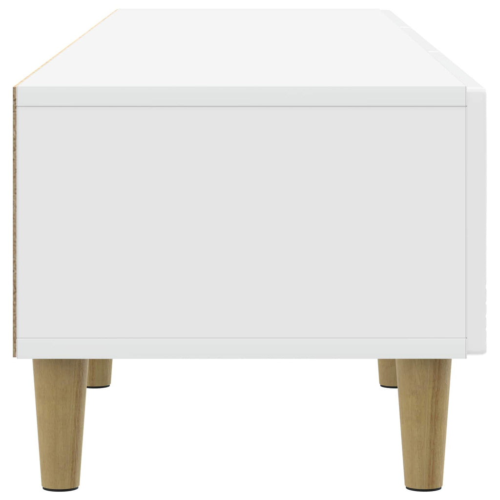 Mueble de TV 147 x 34,5 x 30 cm Blanco Brillante