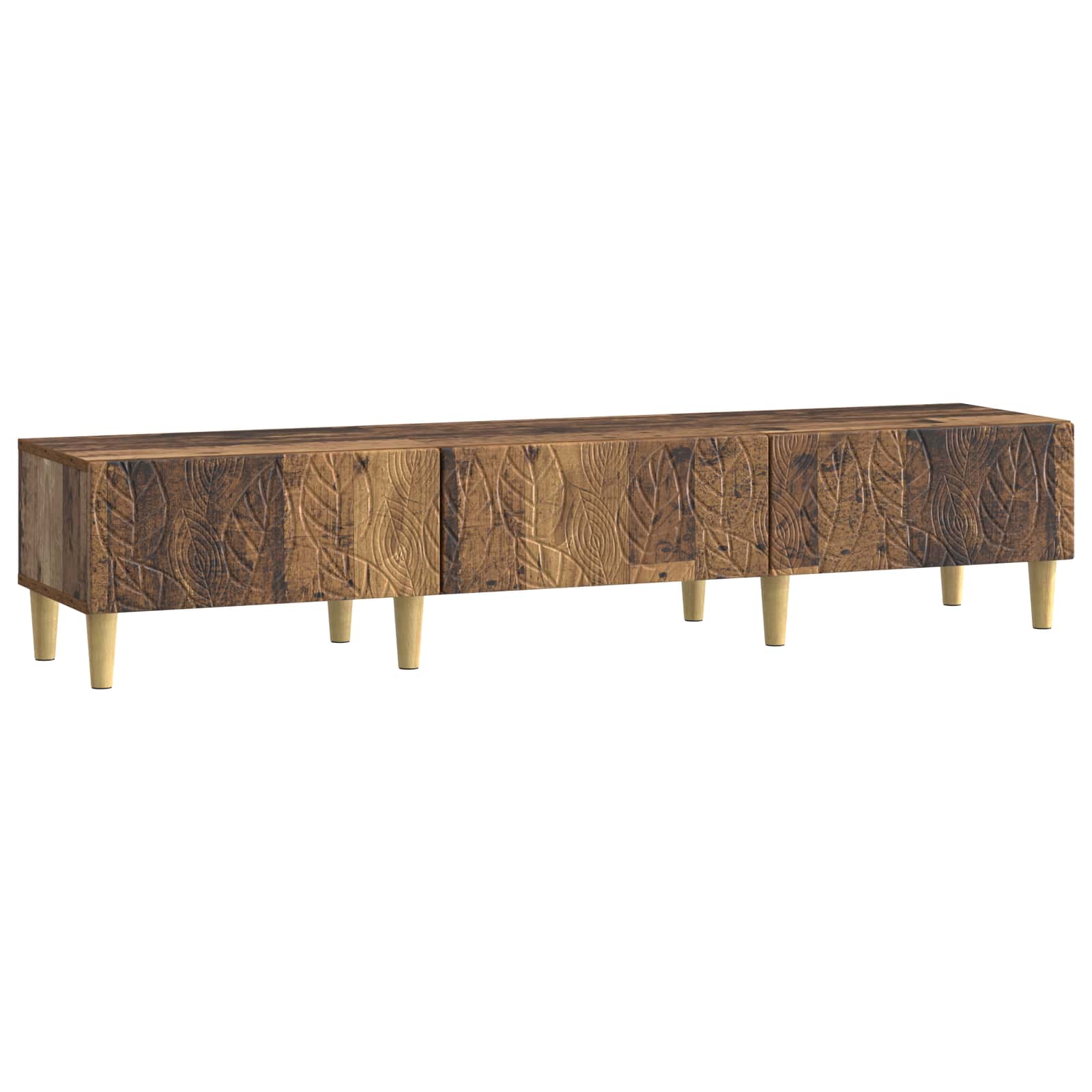 Mueble de TV 147 x 34,5 x 30 cm Blanco Brillante