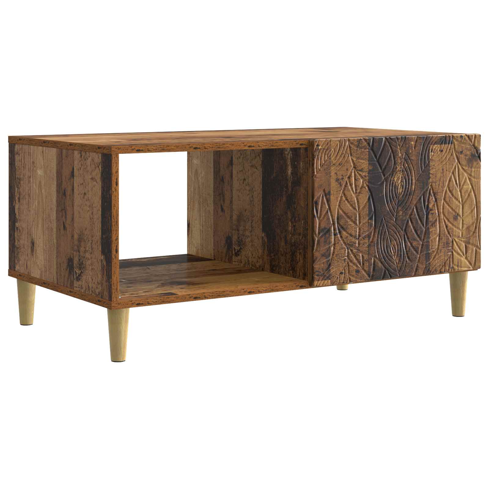 Mesa de Café Roble Negro 60 x 60 x 42 cm Madera de ingeniería