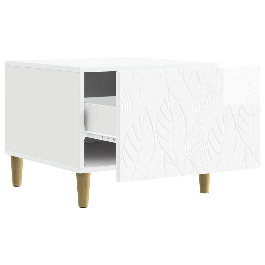 Mesa de centro Blanco Brillante 50 x 49 x 40 cm