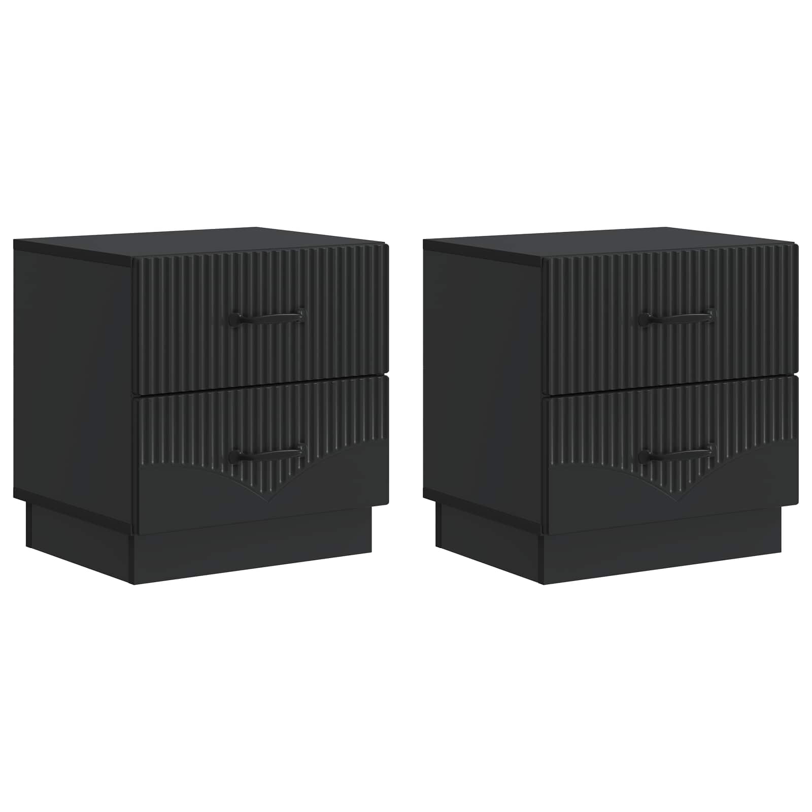 Armario de Noche 2 pcs 43 x 34,5 x 44,5 cm Madera de Ingeniería
