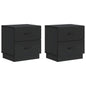 Armario de Noche 2 pcs 43 x 34,5 x 44,5 cm Madera de Ingeniería
