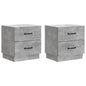Armario de Noche 2 pcs 43 x 34,5 x 44,5 cm Madera de Ingeniería