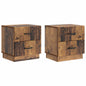 Armario de Noche 2 pcs 43 x 34,5 x 44,5 cm Madera de Ingeniería