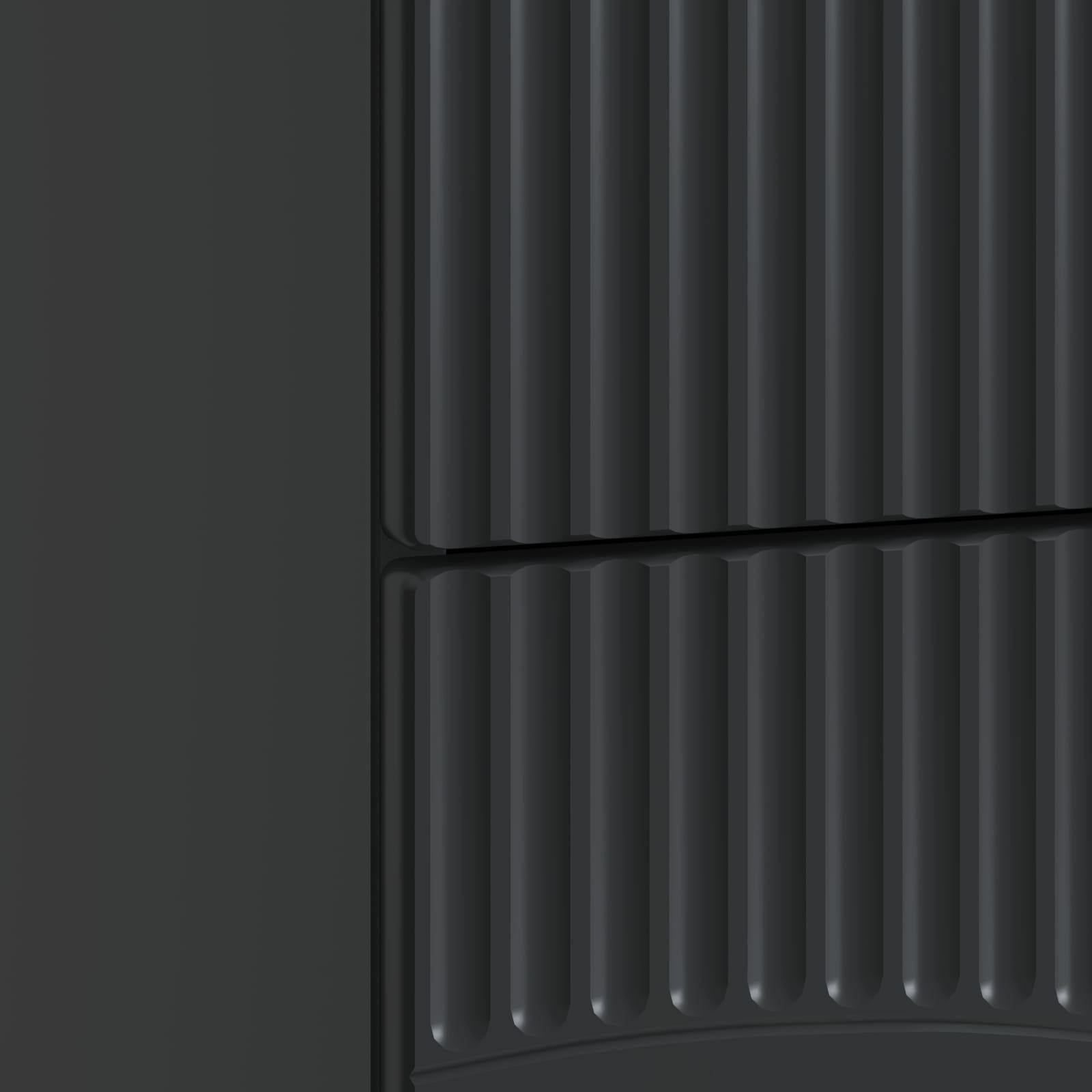 Armario de Noche Negro 62 x 34,5 x 44,5 cm Madera de Ingeniería
