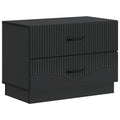 Armario de Noche Negro 62 x 34,5 x 44,5 cm Madera de Ingeniería