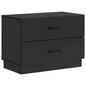 Armario de Noche Negro 62 x 34,5 x 44,5 cm Madera de Ingeniería