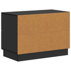 Armario de Noche Negro 62 x 34,5 x 44,5 cm Madera de Ingeniería