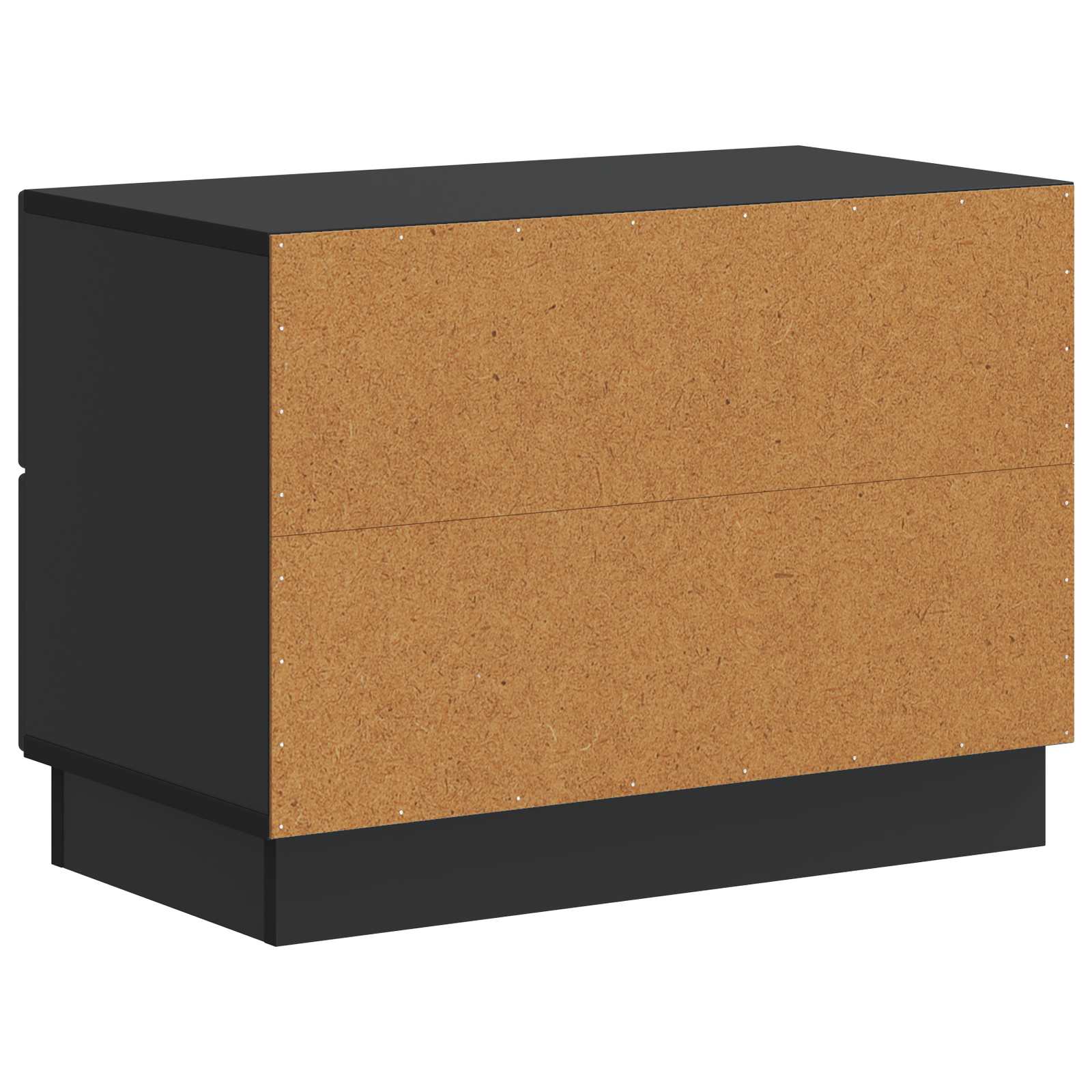 Armario de Noche Negro 62 x 34,5 x 44,5 cm Madera de Ingeniería
