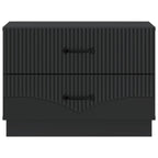 Armario de Noche Negro 62 x 34,5 x 44,5 cm Madera de Ingeniería