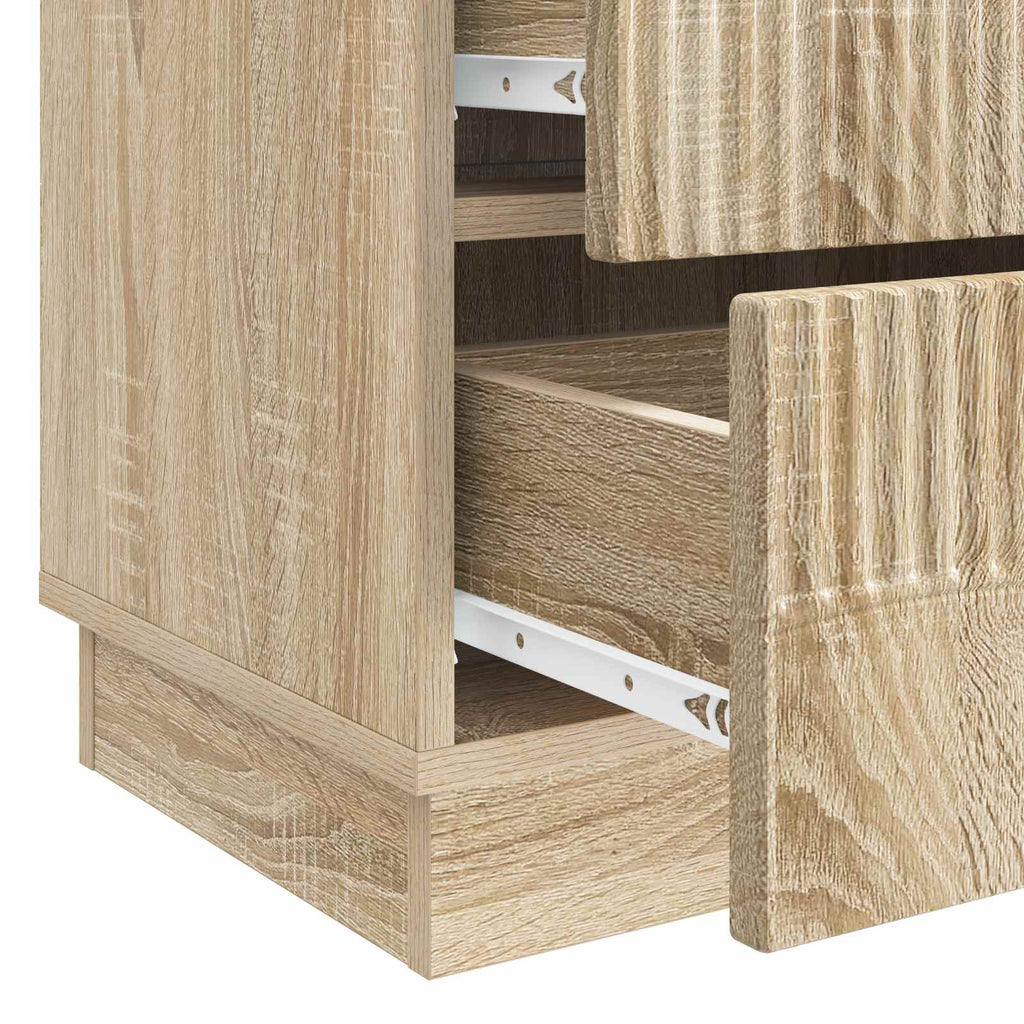 Armario de Noche con cajón Roble Sonoma 62 x 34,5 x 44,5 cm