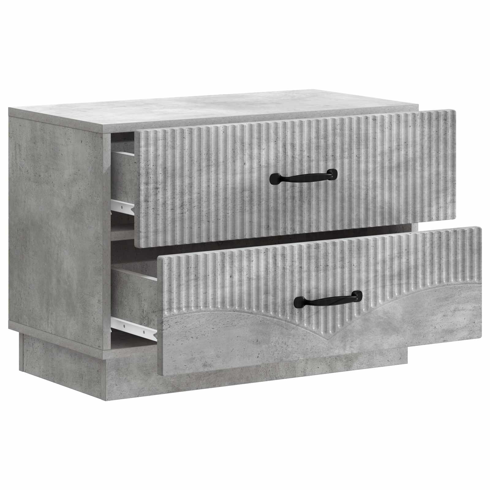 Armario de Noche con cajón Gris Hormigón 62 x 34,5 x 44,5 cm