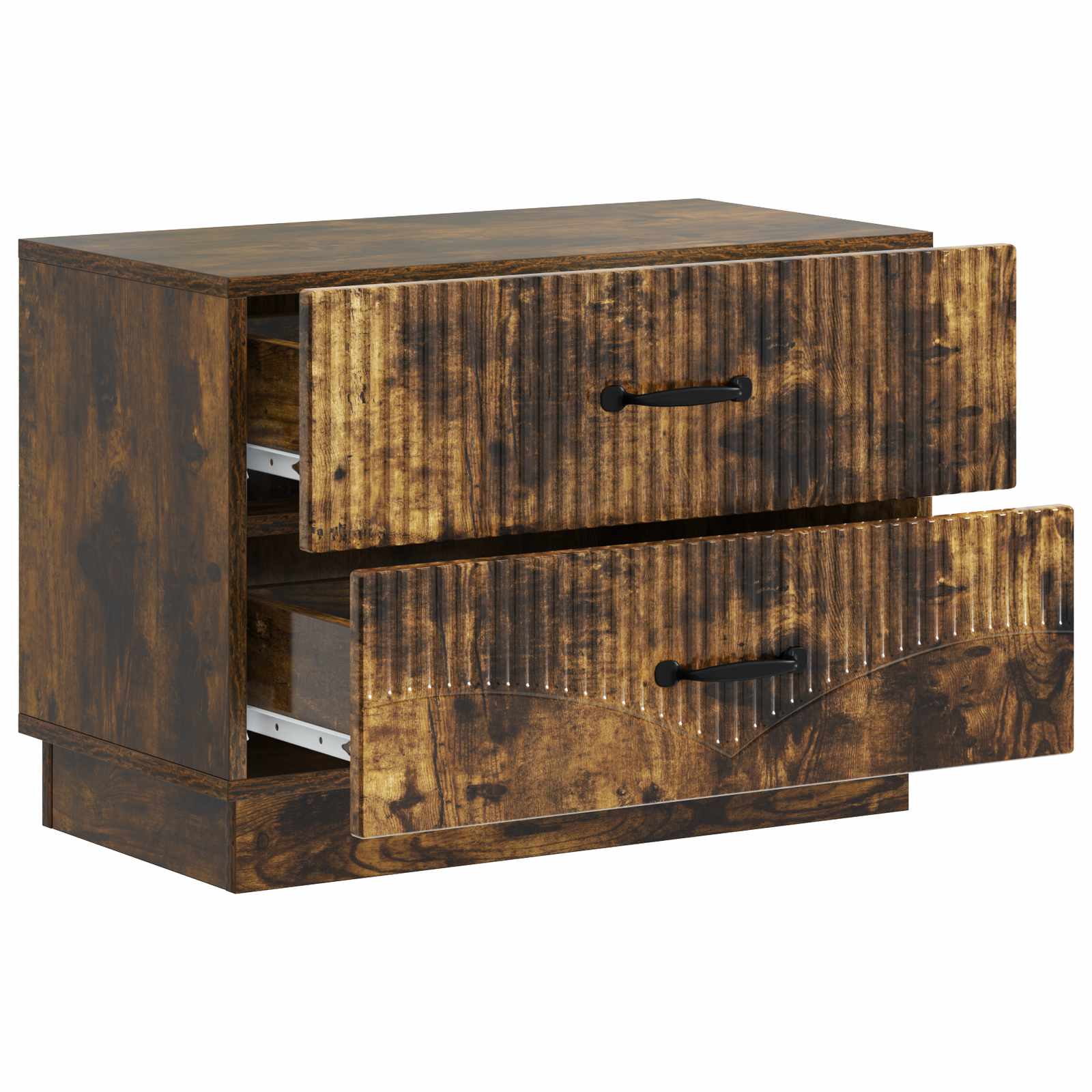 Armario de Noche con cajón Roble Ahumado 62 x 34,5 x 44,5 cm