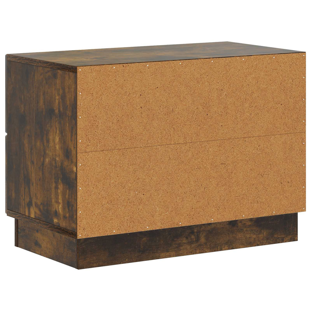 Armario de Noche con cajón Roble Ahumado 62 x 34,5 x 44,5 cm