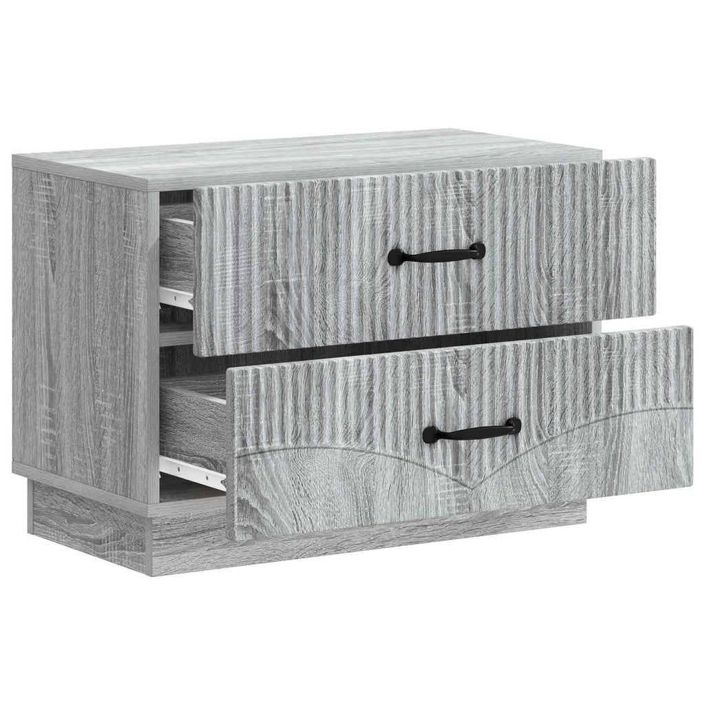 Armario de Noche con cajón Gris Sonoma 62 x 34,5 x 44,5 cm