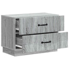 Armario de Noche con cajón Gris Sonoma 62 x 34,5 x 44,5 cm