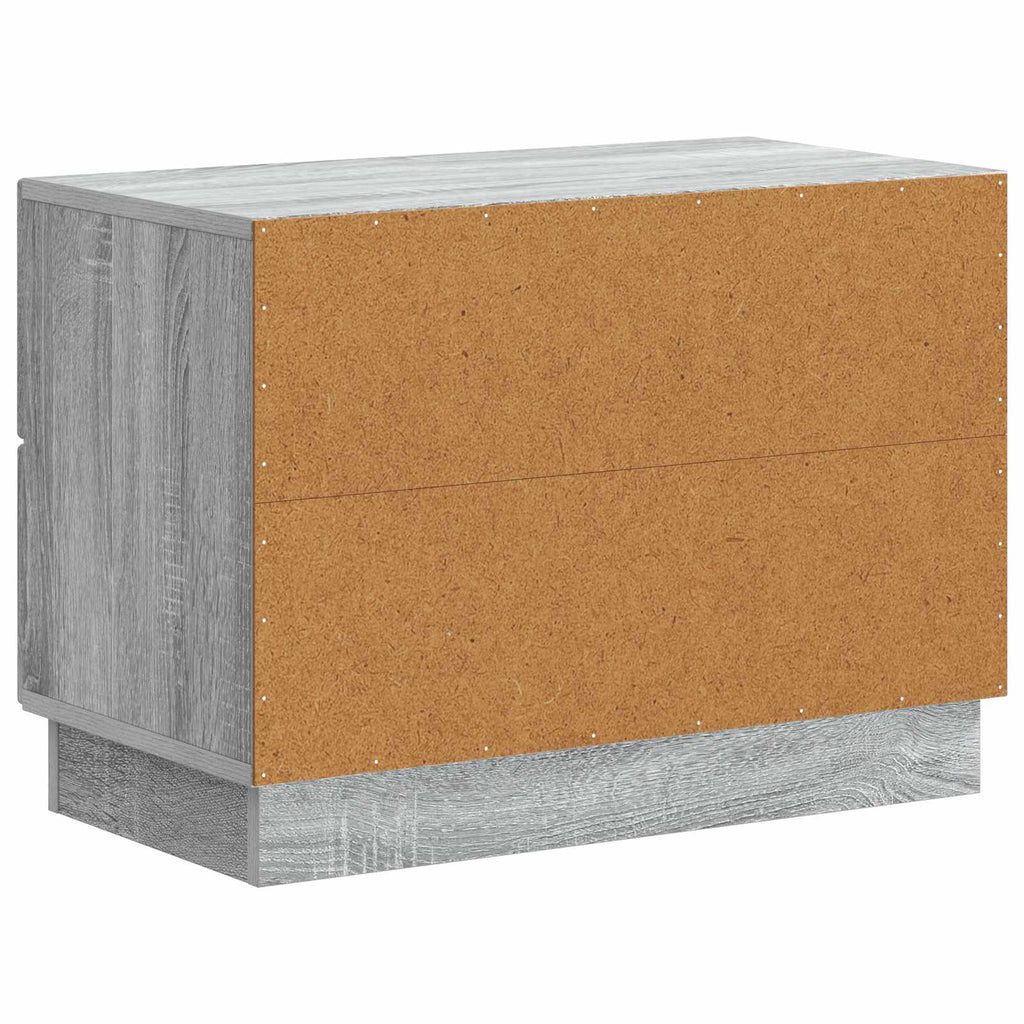 Armario de Noche con cajón Gris Sonoma 62 x 34,5 x 44,5 cm