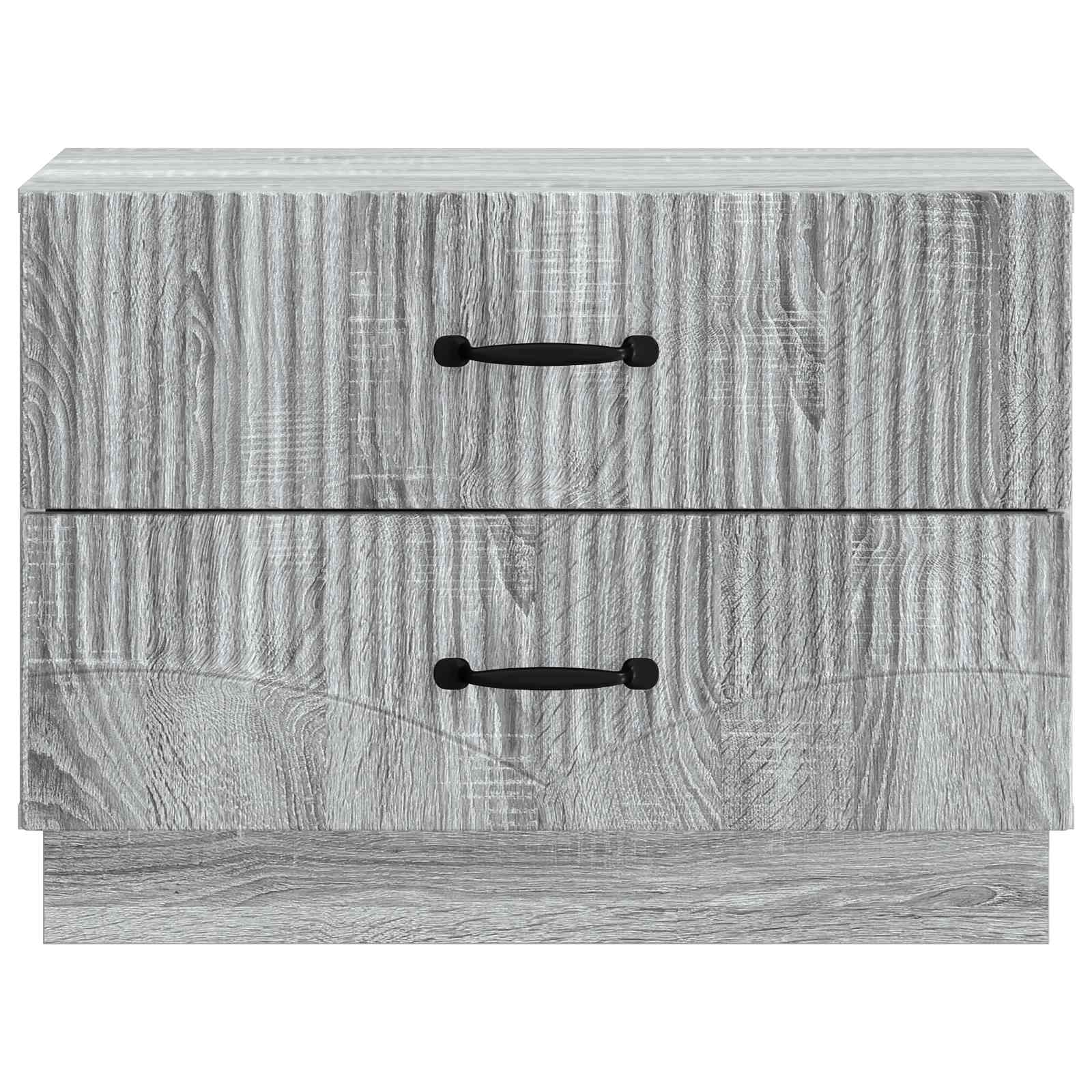 Armario de Noche con cajón Gris Sonoma 62 x 34,5 x 44,5 cm